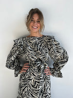 Zebra Midi Dress