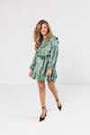 Silky Mint Mini Dress