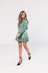 Silky Mint Mini Dress