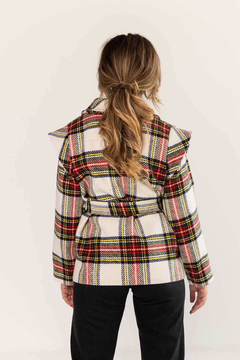 Wool Plaid Coat