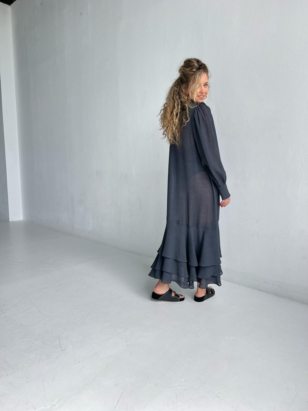 Beach Linen See Through Dress