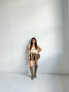 Chocolate Cotton Divided Skirt