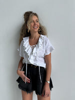 Short Sleeves Embroidered Angel Top