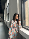 Blue Colar Midi Dress