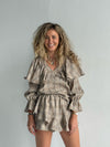 Ruffle Linen Two Pieces
