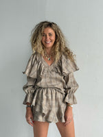 Ruffle Linen Two Pieces