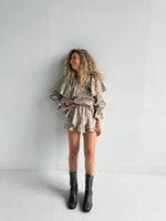 Ruffle Linen Two Pieces