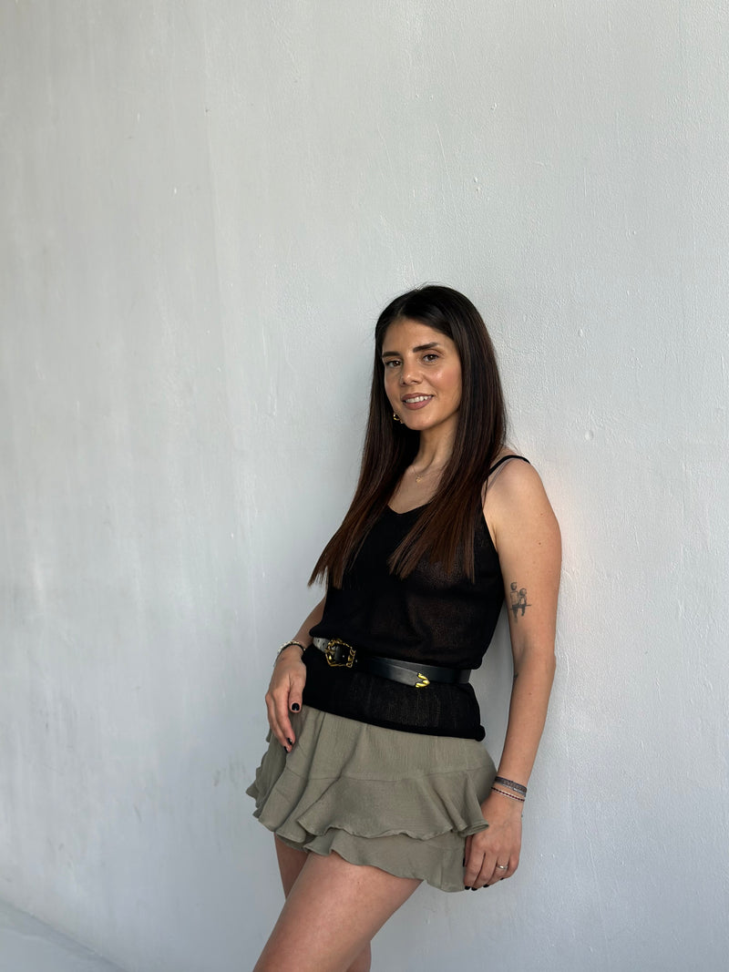 Army Cotton Divided Skirt