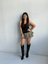 Army Cotton Divided Skirt