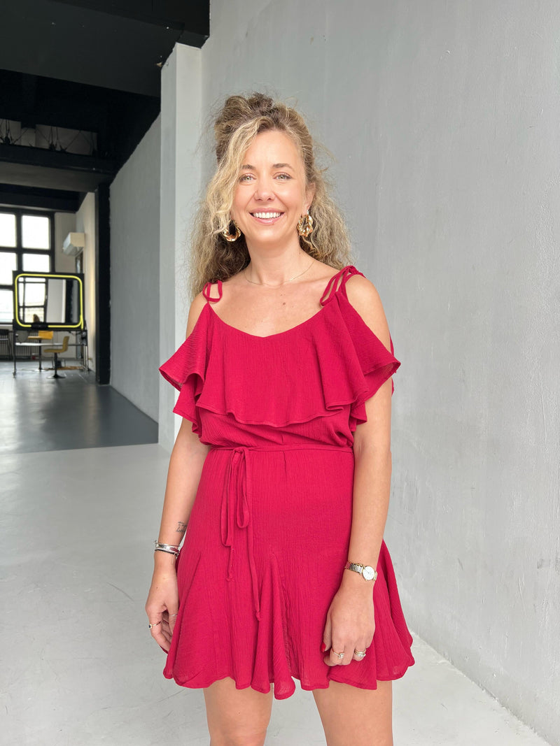 Ruffle Cotton Dress