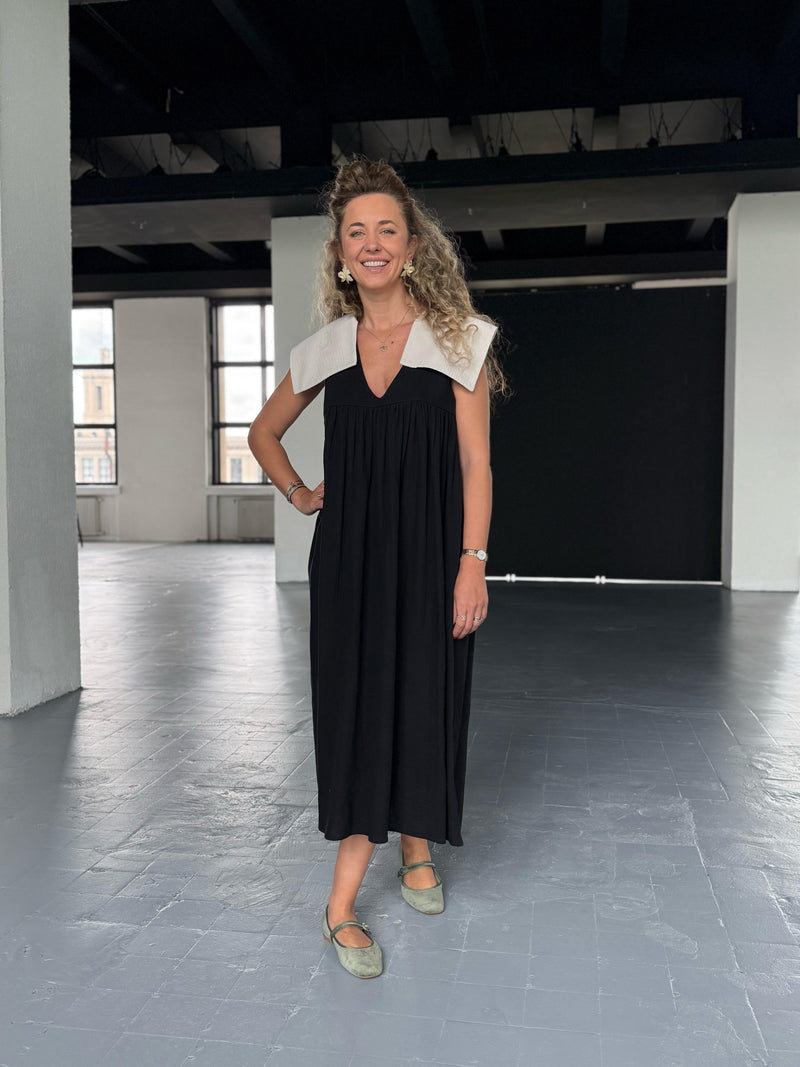 Black Muslin Dress