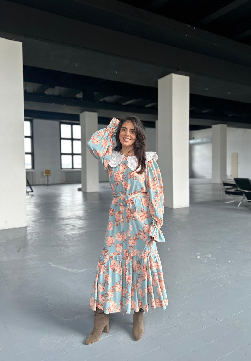 Blue Colar Midi Dress