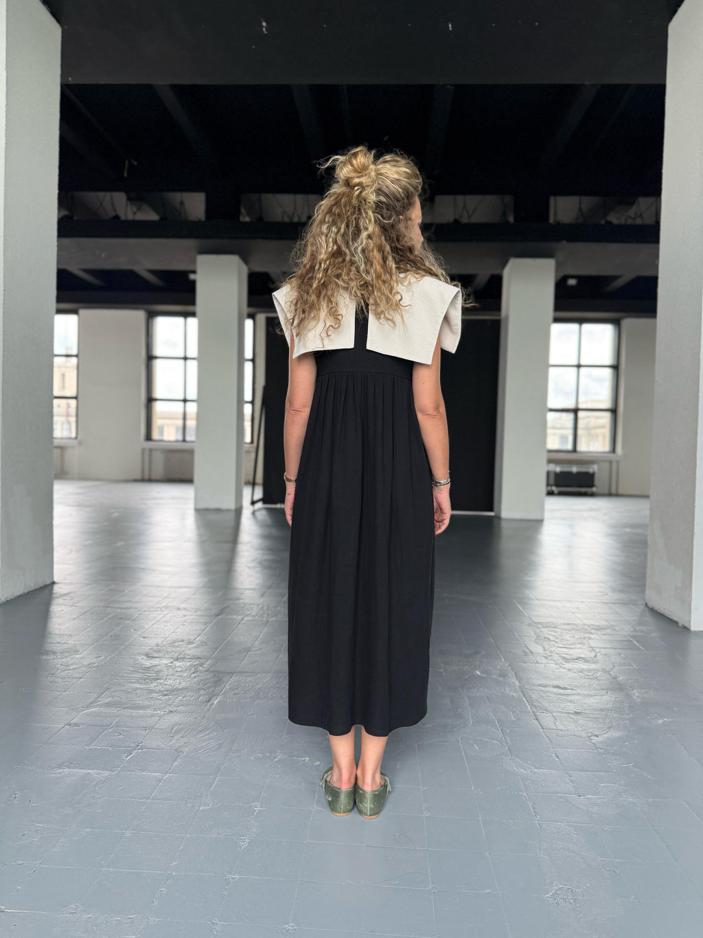 Black Muslin Dress