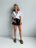 Short Sleeves Embroidered Angel Top