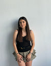 Army Cotton Divided Skirt
