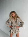 Ruffle Linen Two Pieces