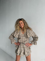 Ruffle Linen Two Pieces