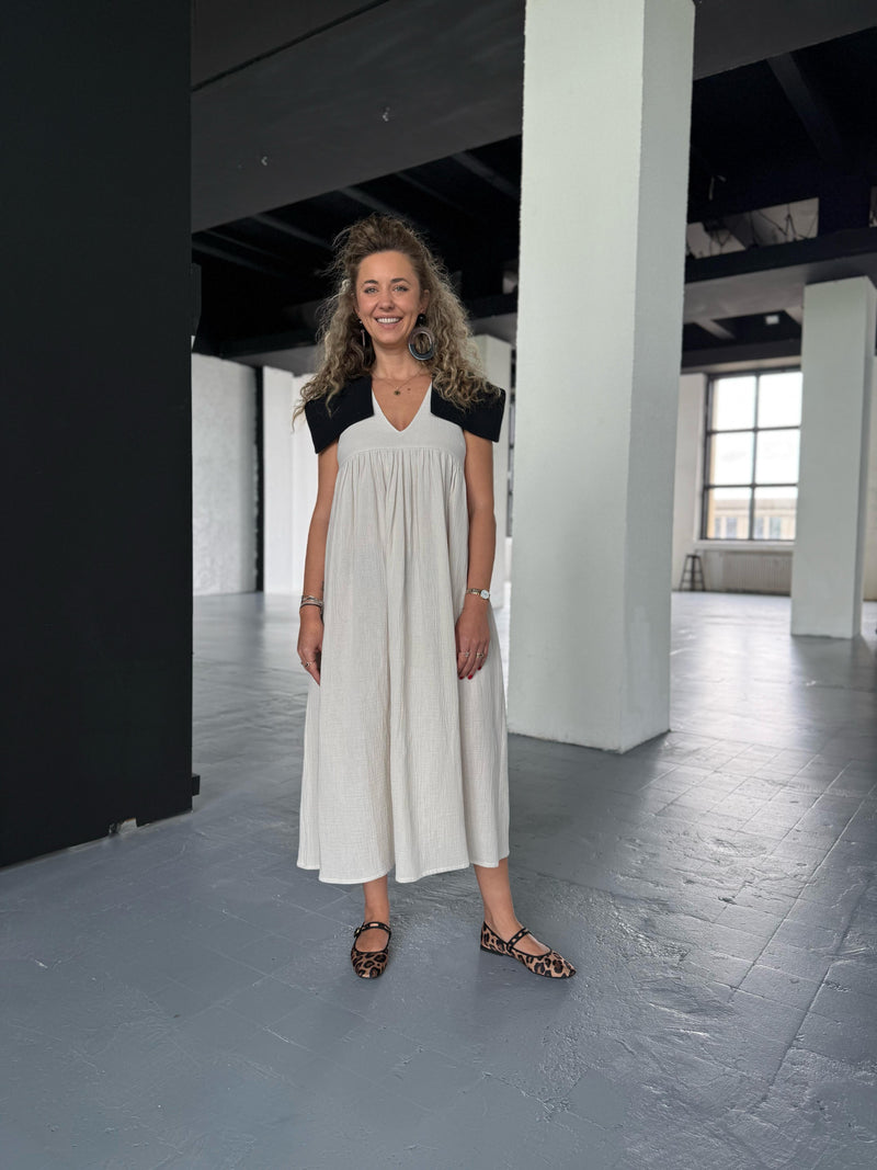 Ivory Muslin Dress