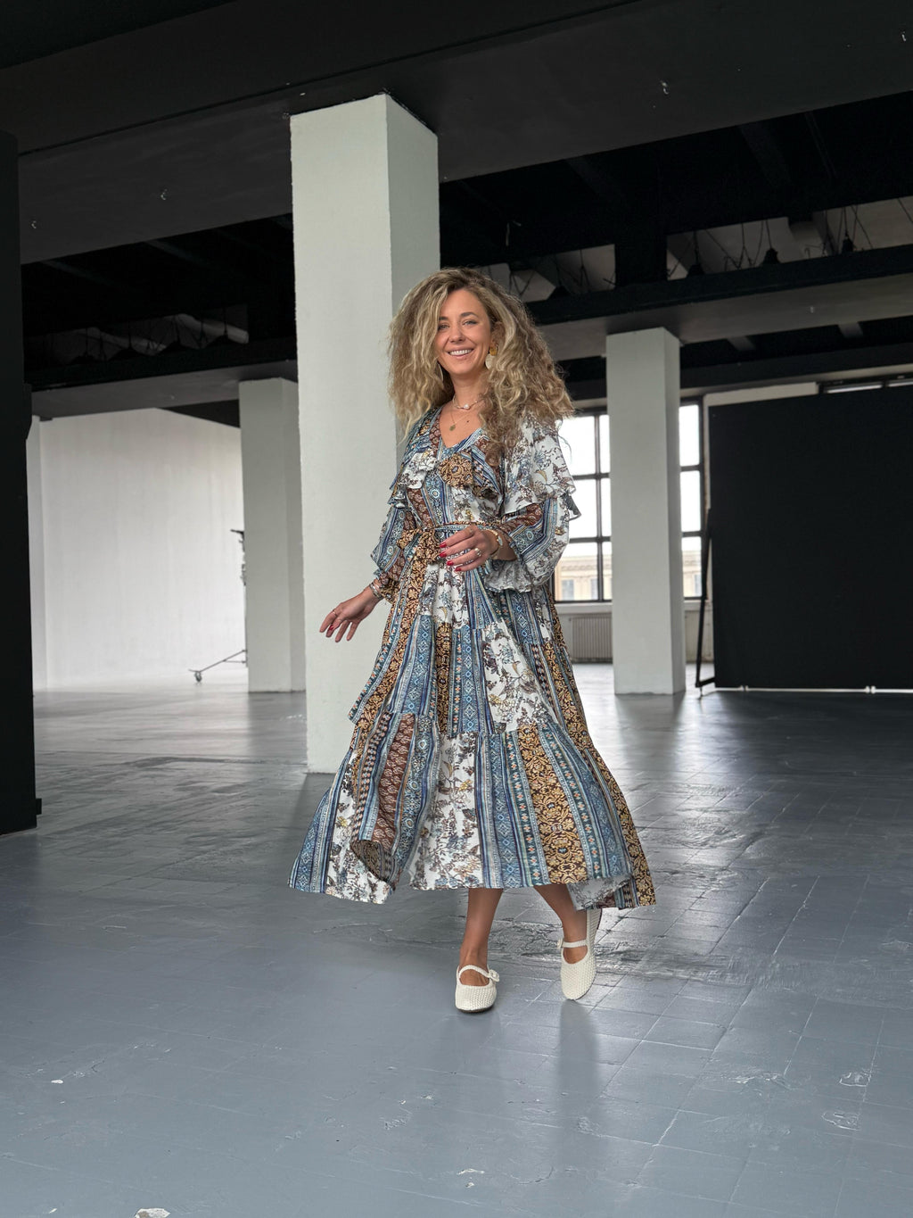 Gipsy Print Maxi Dress