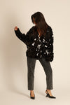 Black Sequins Kimono
