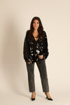 Black Sequins Kimono