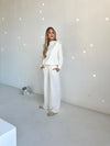 White Micro Sequins Tracksuit