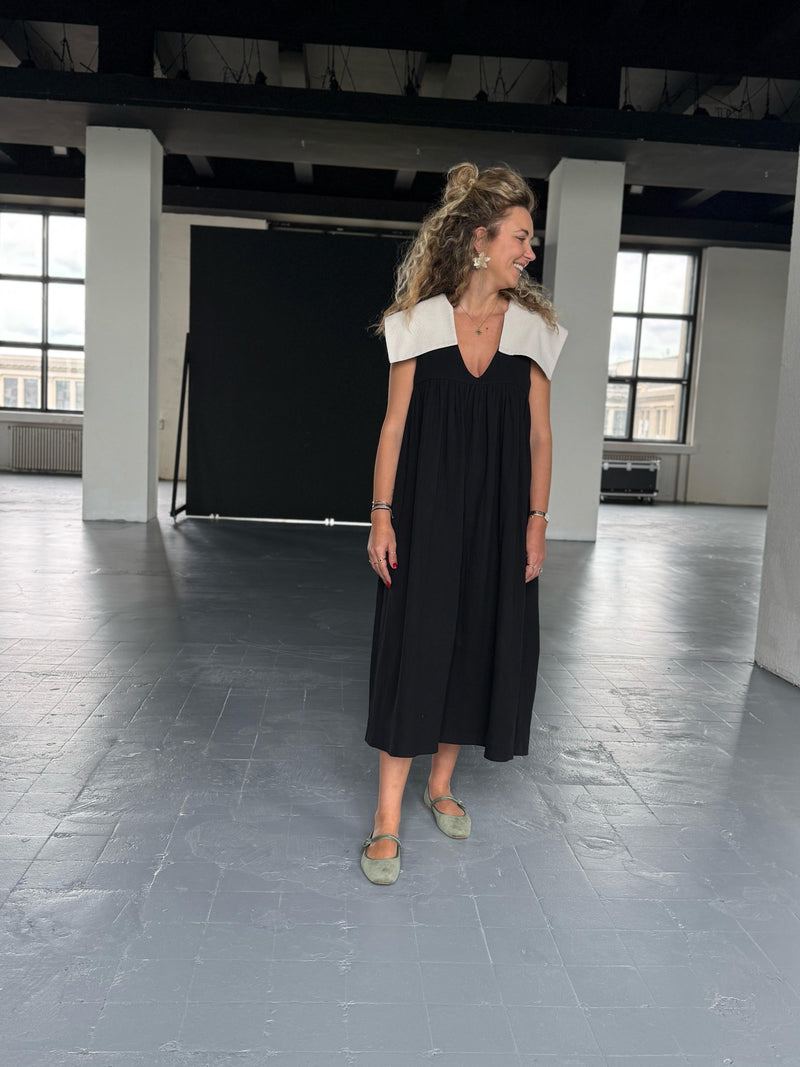 Black Muslin Dress