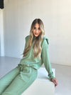 Green Cotton Tracksuit