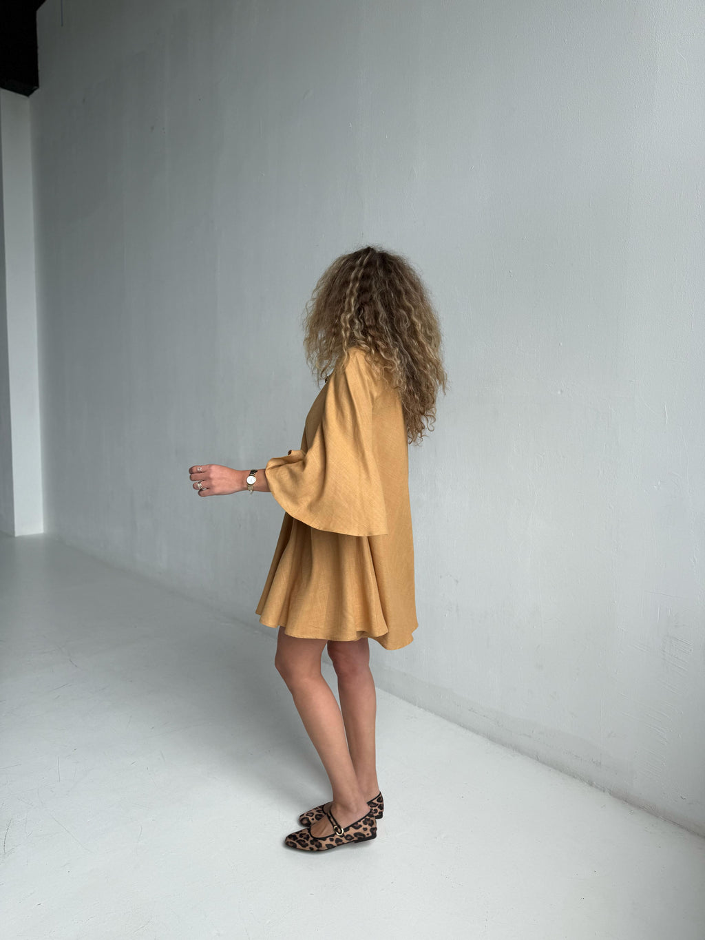 Cloche Linen Dress