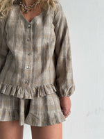 Button Linen Two Pieces