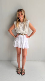 Two Ruffles Cotton Skirt