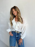 White Angel Linen Top