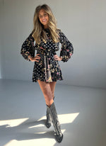 Black Gipsy Floral Dress