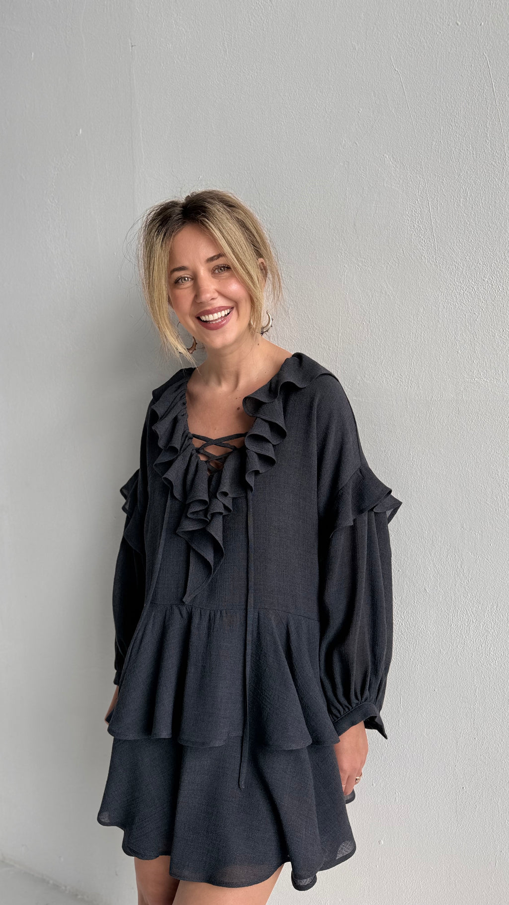 Grey Batist Angel Dress