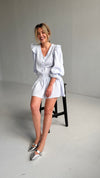Mini Shell Button Muslin Dress