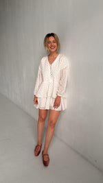 Light Flower Boho Ruffle Dress