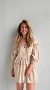 Cotton Boho Ruffle Dress
