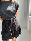 Black and Gold Mini Skirt