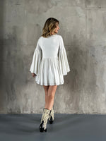 Classic White Boho Dress