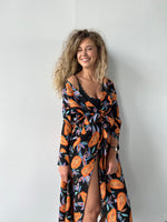 Black Papaya Maxi Kimono