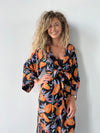 Black Papaya Maxi Kimono