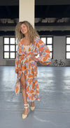 White Papaya Maxi Kimono
