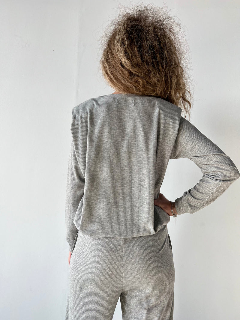 Grey Cotton Tracksuit