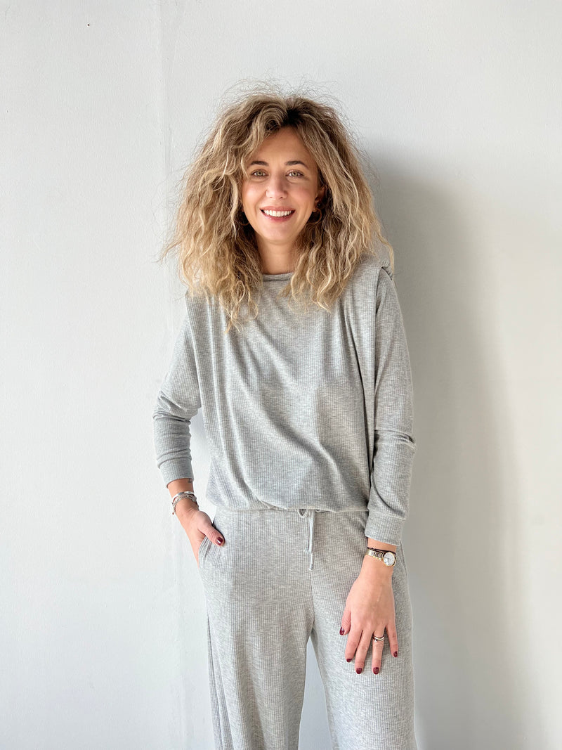 Grey Cotton Tracksuit
