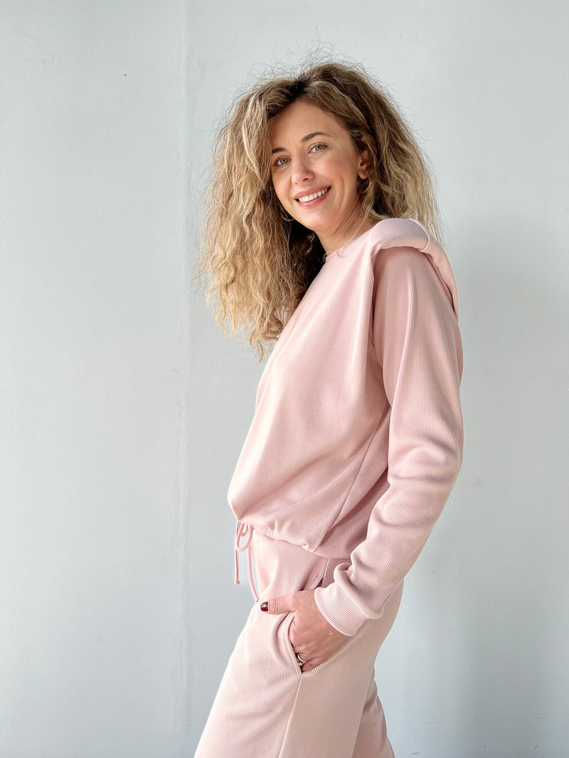 Baby Pink Cotton Tracksuit